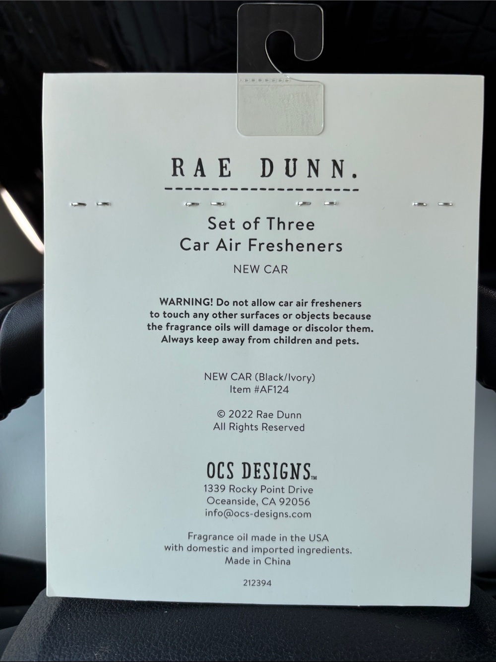 Rae Dunn Car Air Freshener Packs (3) - Picture 5 of 7